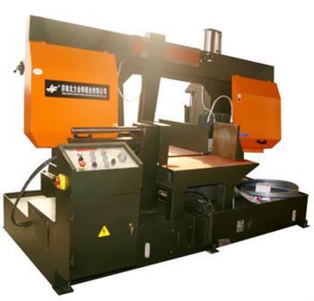 金萬(wàn)鋒旋轉(zhuǎn)角度帶鋸床，鋸切功能好